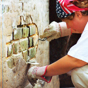 Traditional re-pointing