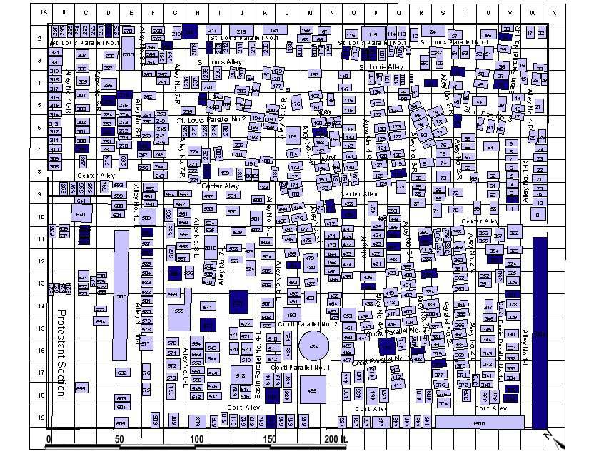 St. Louis Cemetery No. 1 - Military Markers