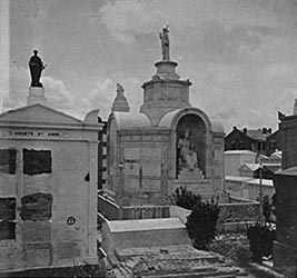 Old St. Louis Cemetery Date: ca: 1875 By George François Mugnier Source: Louisiana State Library