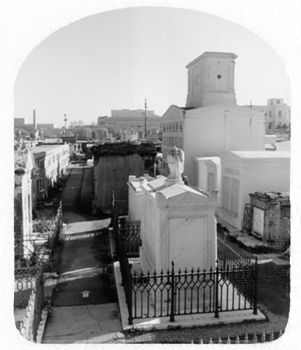 Taken from above the Marigny Tomb looking east Source: Joseph P. Mattera, March 2001